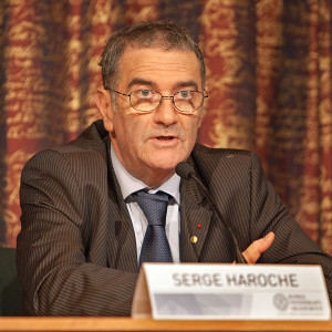 Serge Haroche receiving his Nobel Prize in Stockholm, Dec 2012